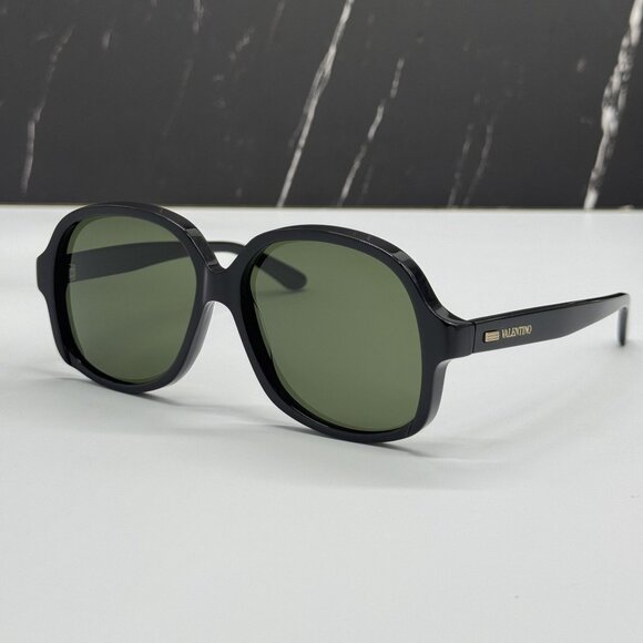 NEW VALENTINO VLS-177A BLACK GREEN SUNGLASSES VALENTINO main image 10